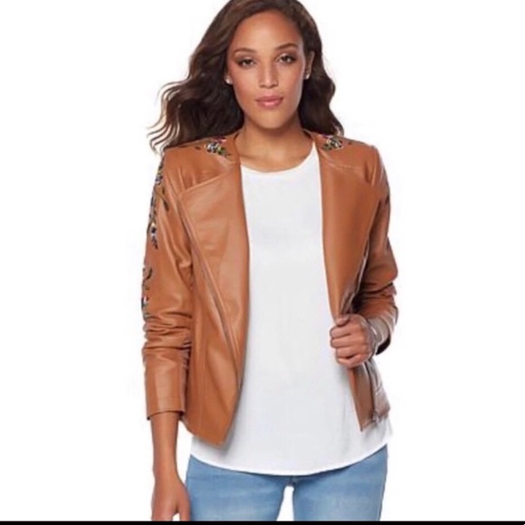 G By Giuliana Embroidered Moto Jacket - Picture 2 of 16